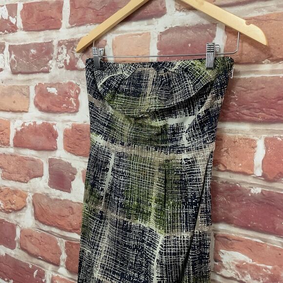 Anthropologie Edme & Esyllte Dress Women's Size 2 Multicolor Plaid Abstract Zip - Picture 3 of 7